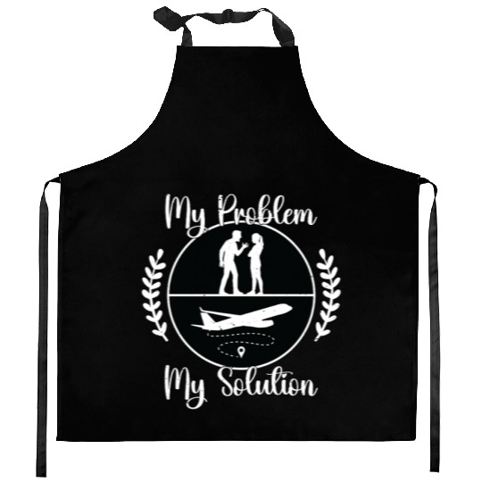 Flight Instructor My Problem My Pictogram Mom Dad Kitchen Aprons
