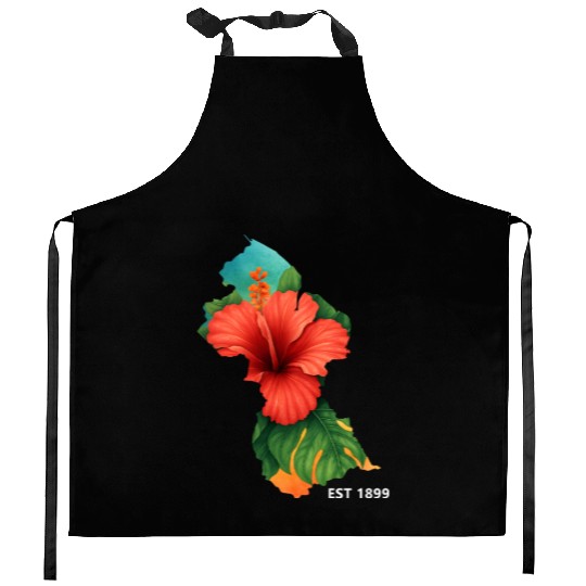 Hibiscus Ed. Est 1899 Kitchen Aprons
