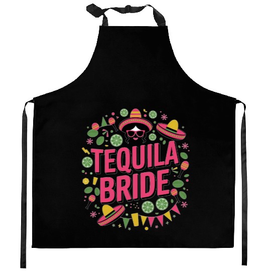 Tequila Bride Tribe - Bachelorette party Kitchen Aprons