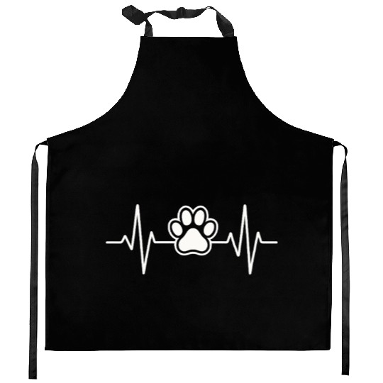 Heartbeat Paw – Pets Are My Pulse Kitchen Aprons