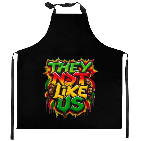 They Not Like Us Black History Month Kitchen Aprons