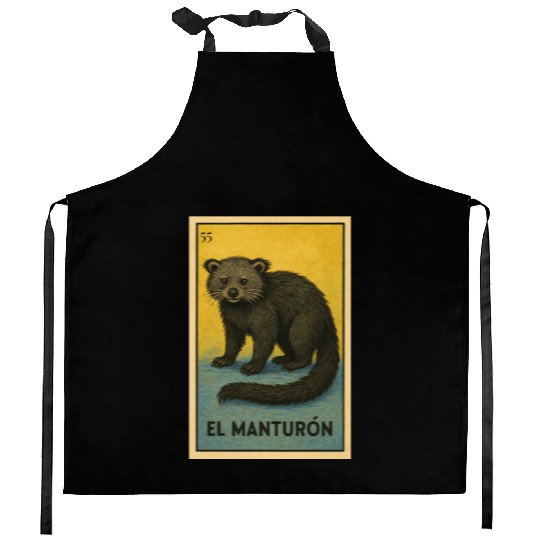 EL MANTURÓN - THE BEARCAT - LA LOTERÍA Kitchen Aprons