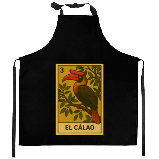 EL CÁLAO - THE KALAW - LA LOTERÍA Kitchen Aprons