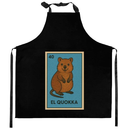 EL QUOKKA - THE QUOKKA - LA LOTERÍA Kitchen Aprons