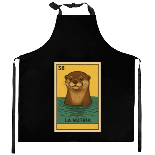 LA NUTRIA - THE OTTER - LA LOTERÍA Kitchen Aprons
