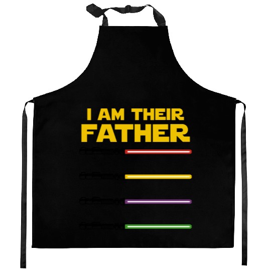 I Am Their Father Kitchen Aprons