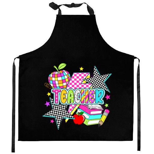 Retro Teacher Preppy Teacher Kitchen Aprons