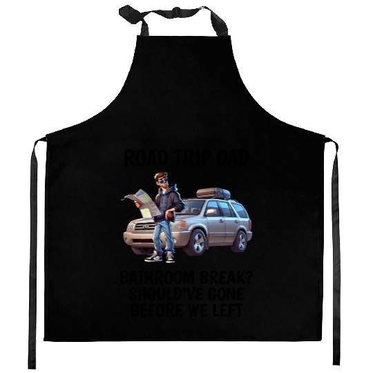 Road Trip Dad Design Kitchen Aprons