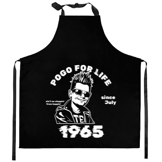 60th Birthday Pogo For Life Since 07/1965 Kitchen Aprons