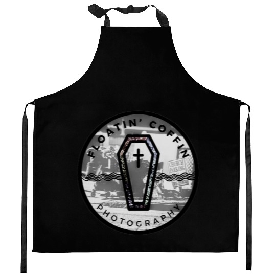 BlacknWhite Coffin Homeless Street Famiy Give Back Kitchen Aprons