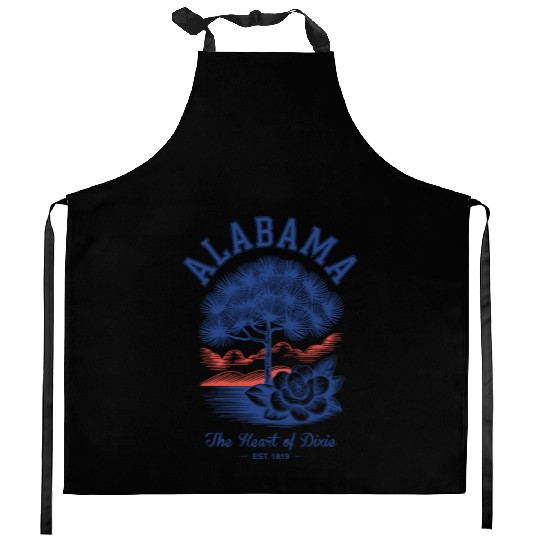 Albm State Outline – License Plate Art Kitchen Aprons