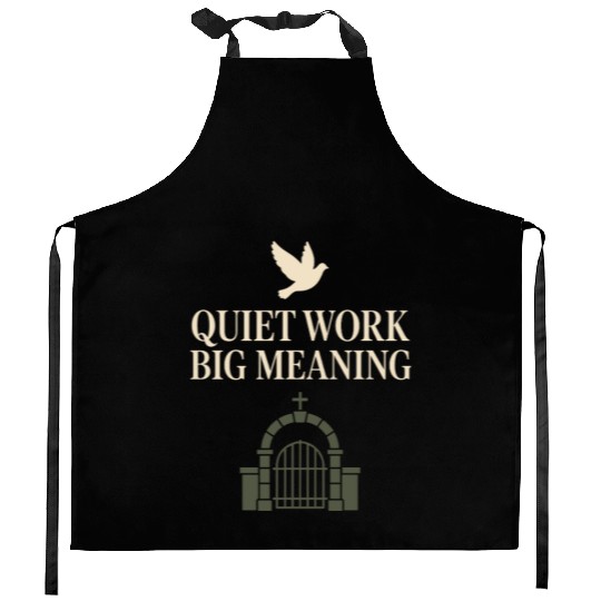 Cemetery Worker Groundskeeper Graveyard Memorial Kitchen Aprons