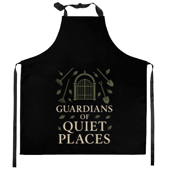 Cemetery Worker Groundskeeper Graveyard Memorial Kitchen Aprons