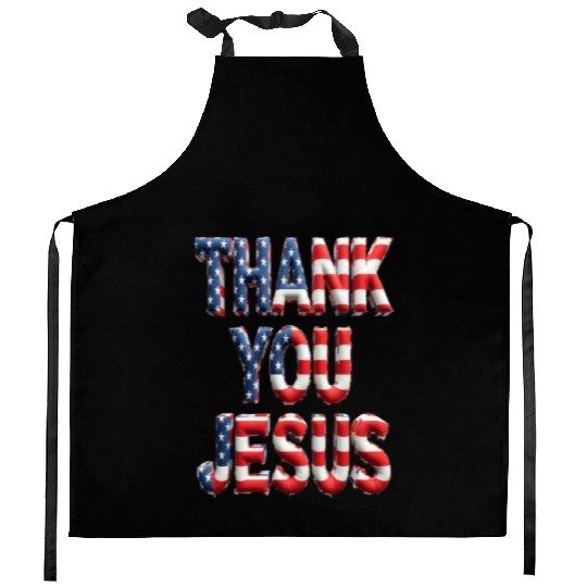 THANK YOU JESUS Kitchen Aprons
