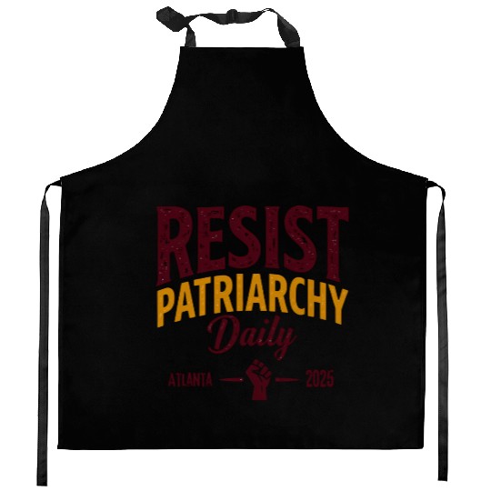Resist Patriarchy Daily – Bold Feminist Activism Kitchen Aprons