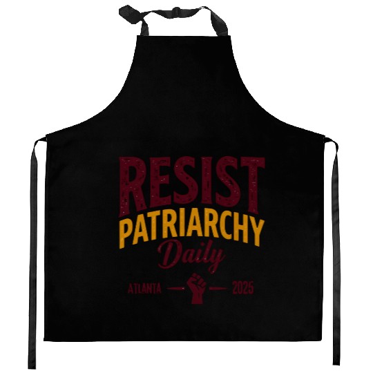 Resist Patriarchy Daily – Bold Feminist Activism Kitchen Aprons