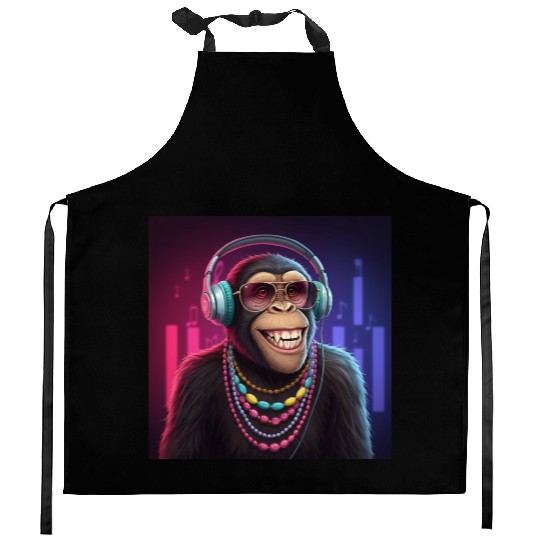 Hip Hop Ape Vibes Kitchen Aprons