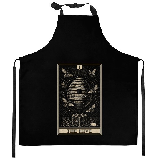 Bee Tarot Card – The Hive Symbol Kitchen Aprons