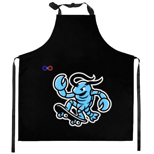 Saint Lucia Lobsters Yellow Kitchen Aprons