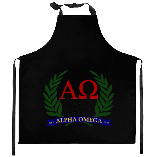 Alpha Omega, Eternity's Fraternity Kitchen Aprons