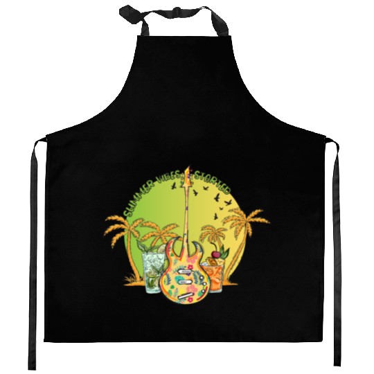 SUMMER VIBES ON Kitchen Aprons