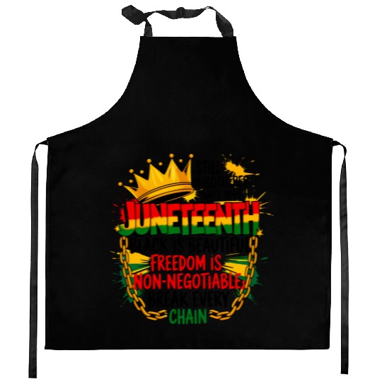 Juneteenth Black History Kitchen Aprons