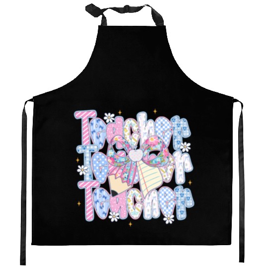 Preppy Teacher Coquette Kitchen Aprons