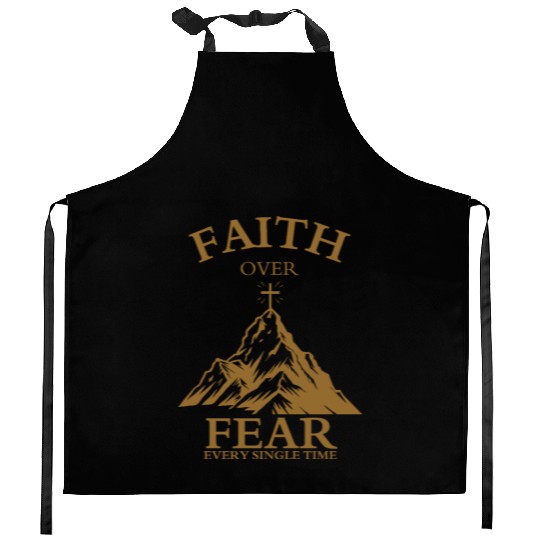 Faith Over Fear Kitchen Aprons