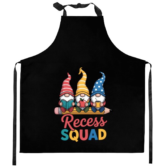 Recess Squad Teacher Para Playground Student Kitchen Aprons