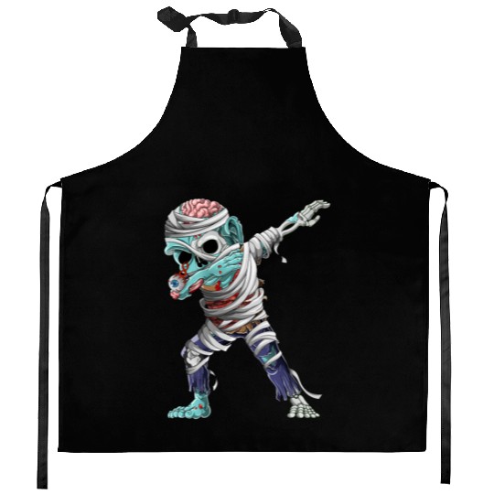 Dabbing Mummy Zombie Halloween Costume Zombie Dab Kitchen Aprons