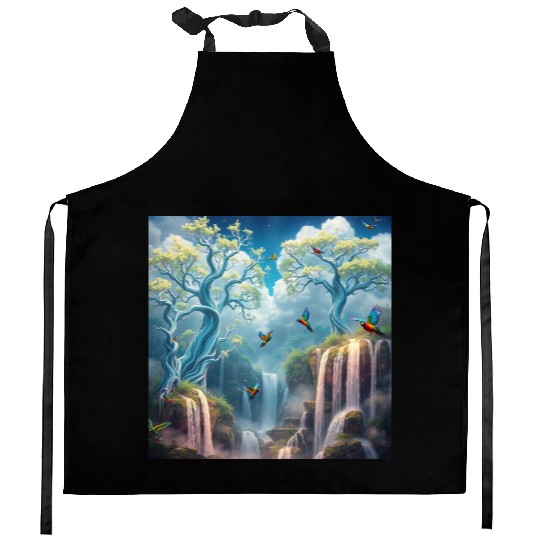 The Celestial Canopy A Dream Among the Clouds Kitchen Aprons
