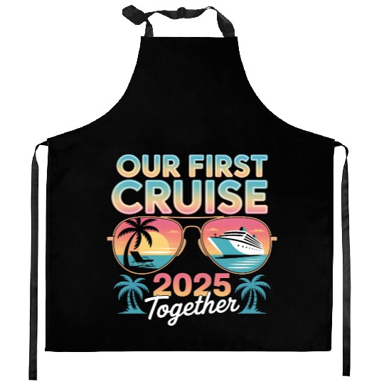 Sunset Cruise Vacation Design Kitchen Aprons