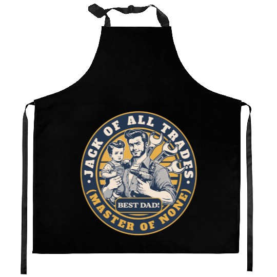 Jack of All Trades Master of None Kitchen Aprons