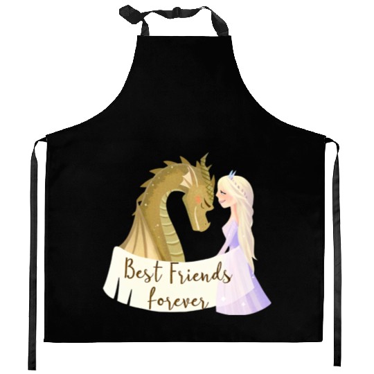 Twilight & Sparkles - Unlikely Besties Kitchen Aprons
