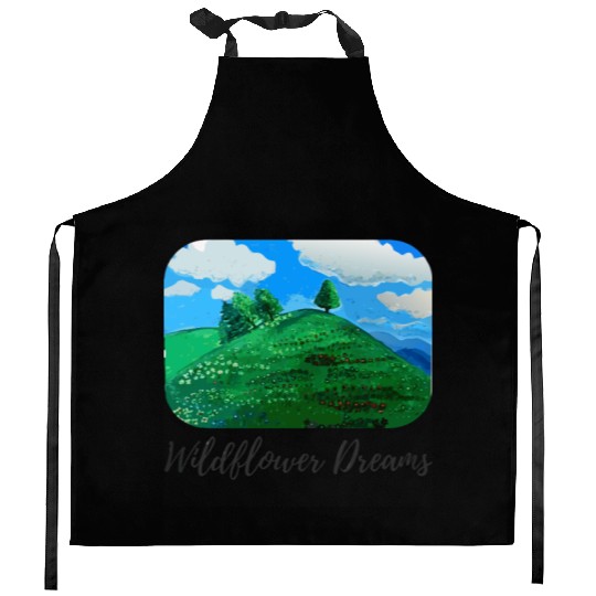 Whimsical Nature Aesthetic Kitchen Aprons