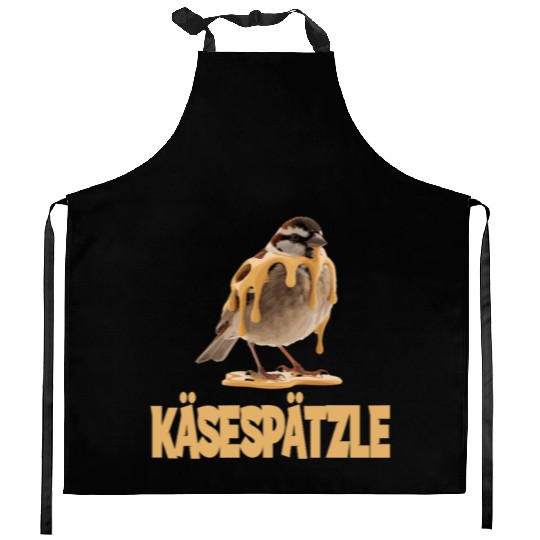 Käsespätzle Sparrow Delight With Cheesy Drizzle Kitchen Aprons