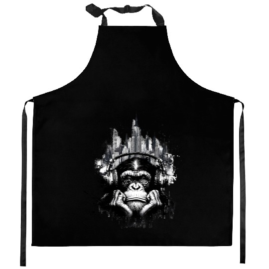 Grunge Bored Ape Kitchen Aprons