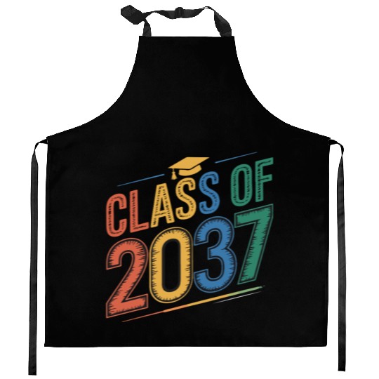 Class of 2037 Grow With Me, Funny back to school Kitchen Aprons
