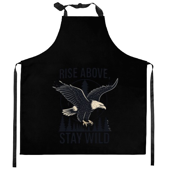 Soar Fierce, Live Free – Bald Eagle Wilderness Des Kitchen Aprons