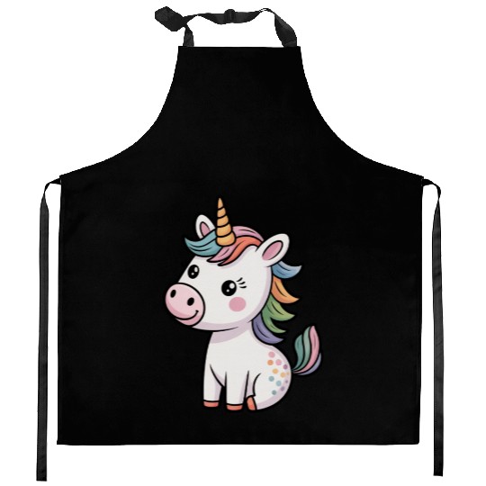 Believe in Magic – Cute Rainbow Unicorn Fantasy Kitchen Aprons