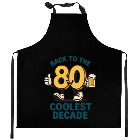 80s back to the coolest decade Kitchen Aprons