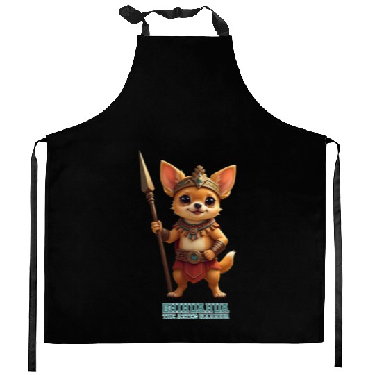 Chiihuahua the Aztec Warrior Kitchen Aprons