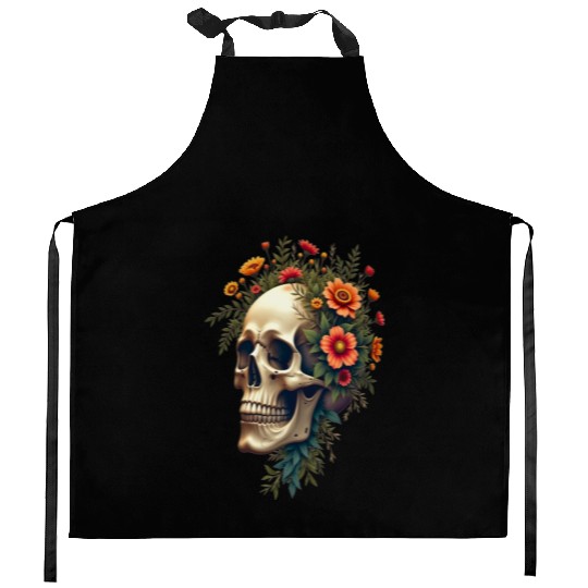 Eco Skull ❘ Nature Vibes ✦ Rebirth Kitchen Aprons