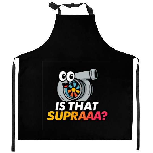 Is That Supraaa? 2 – Cartoon Turbo Reaction Kitchen Aprons