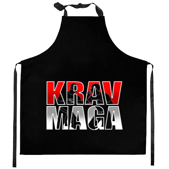 Krav Maga Israel Martial Arts Fighter Kitchen Aprons