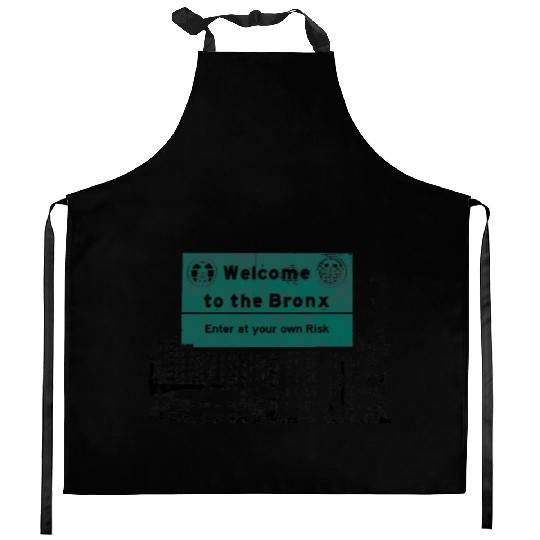 Bronx Welcome Sign Artistic Print Kitchen Aprons