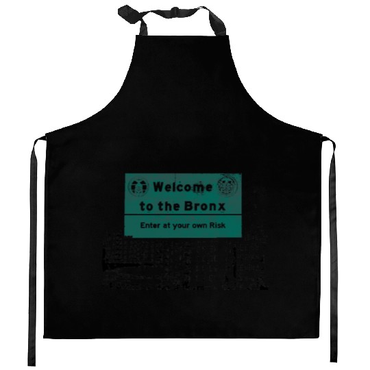 Bronx Welcome Sign Artistic Print Kitchen Aprons
