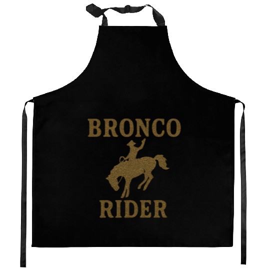 Bronco Rider Horse Kitchen Aprons