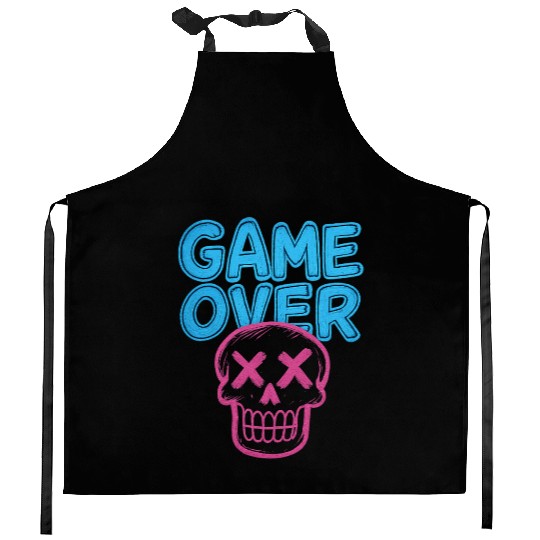 GAME OVER GLOW Kitchen Aprons