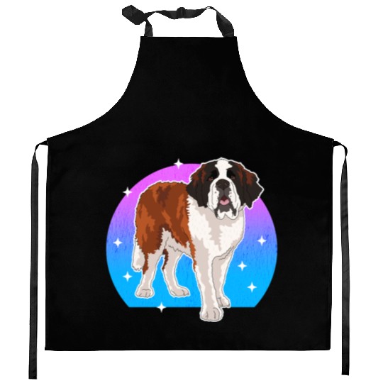 Saint Bernard Dog Owner St. Bernards Kitchen Aprons